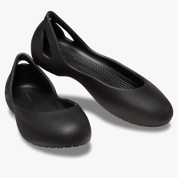 CROCS Ballet Flats Kadee Comfortable Breathable Waterproof Women's Black size 4 - Picture 1 of 8